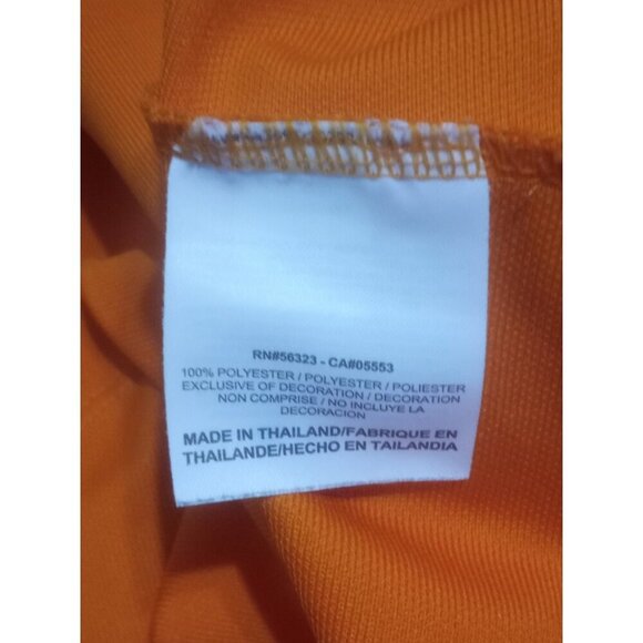 Nike GOLF Dri Fit Polo Shirt Mens XL Solid Orange Performance Collared - Picture 9 of 12